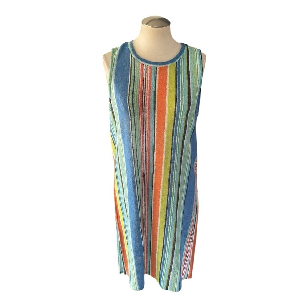 My Story Rainbow Stripe Sleeveless Tunic – M